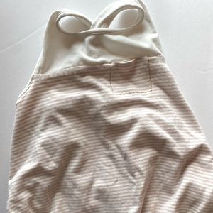 Maggie & Zoe ivory stripe bubble top